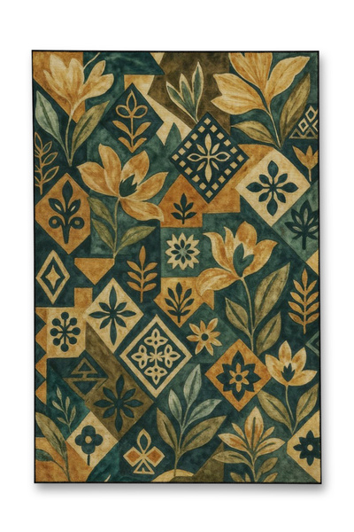 Rugs Modern Halı MOSSO Παραδοσιακό Θεματικό Σχέδιο Υφαντό Διακοσμητικό Χαλί Β...