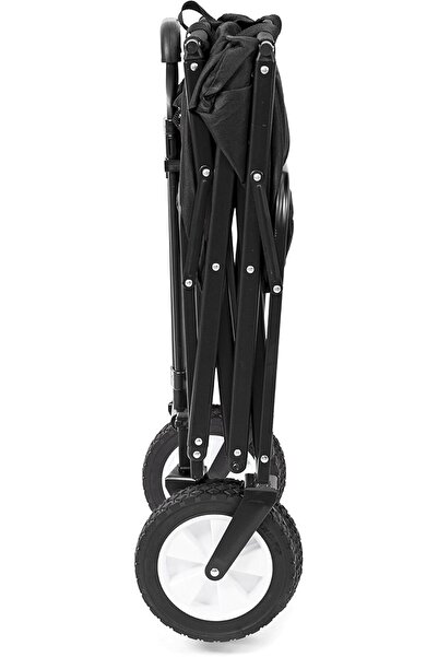 MacSports Collapsible Folding Outdoor Utility Wagon, Black