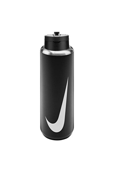 Nike Stainless Steel Recharge Straw Bottle 32 Oz Unisex Siyah Çelik Antrenman...