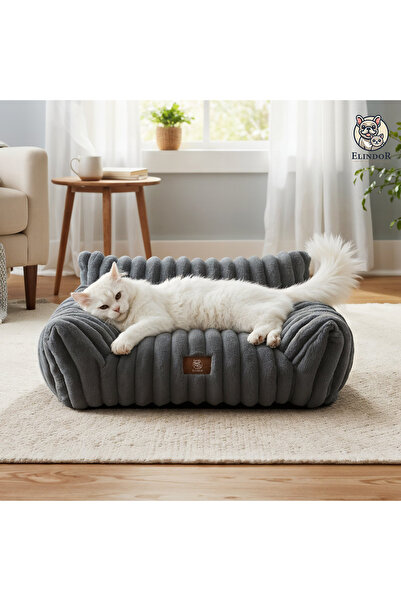 Elindor Άνετο κρεβάτι για σκύλους και γάτες Elindor® τύπου καναπέ, μαλακό αντ...
