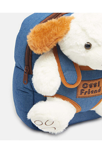 REDTAG Girls White Fur Backpack