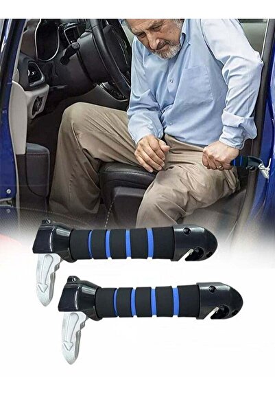 Bukela 2 Pack Car Door Handle Assist for Elderly Disabled, Grab Bar with Window Breaker