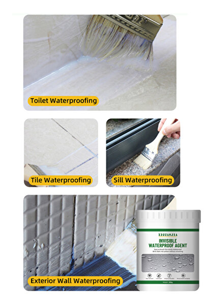 XIGUANJIA Liquid Waterproof Sealant Waterproof Agent Transparent Repair Leak Proof Adhesive Wall Bathroom Roof
