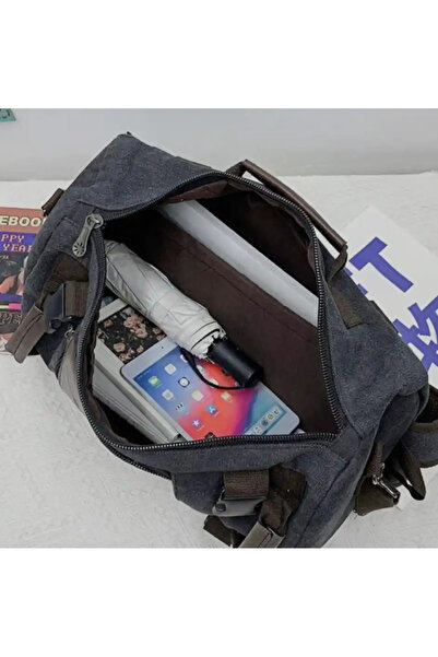 ORAMI Canvas Jeans Travel Backpack - BLACK