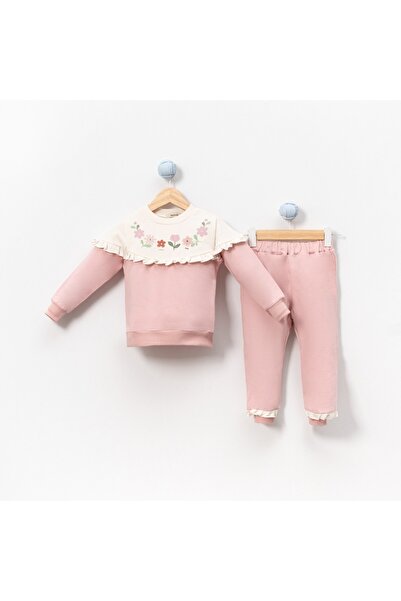 MONVOİ Flower Printed İ Flared Iz Double Set