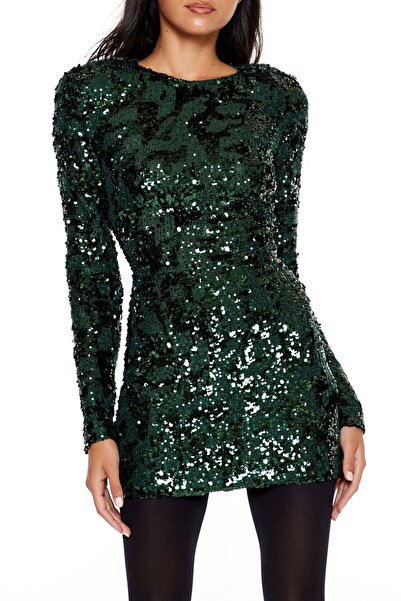 Forever 21 Payetli Mini Elbise