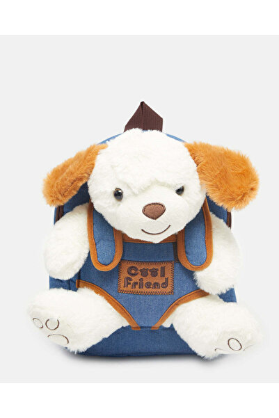 REDTAG Girls White Fur Backpack