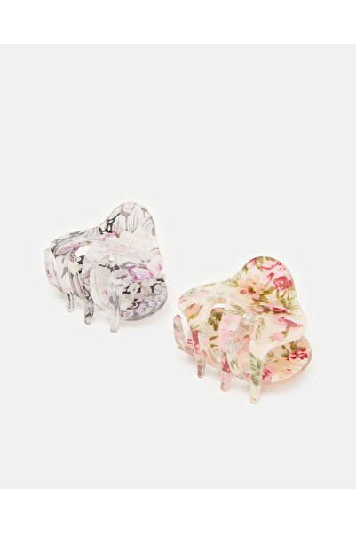 REDTAG Women Assorted Embellished Hair Clip Set (2 Piece)