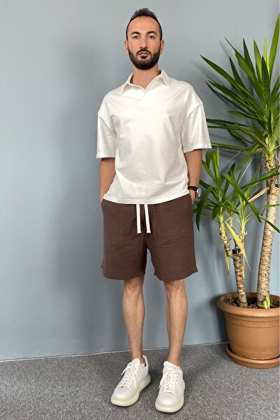 Alışveriş Sokağı Muslin Fabric Black Shorts