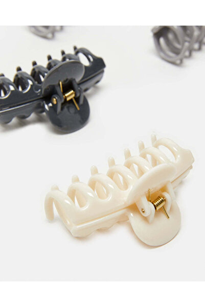 REDTAG Women Assorted Hair Claw Set (Pack of 6)