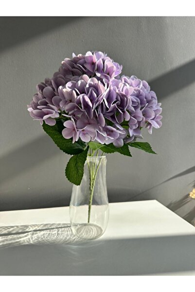 Luvienn Wet Textured Artificial Hydrangea-Lilac Hydrangea Vase Flower