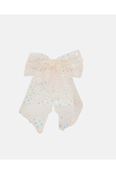 REDTAG Girls White Bow Hair Clip