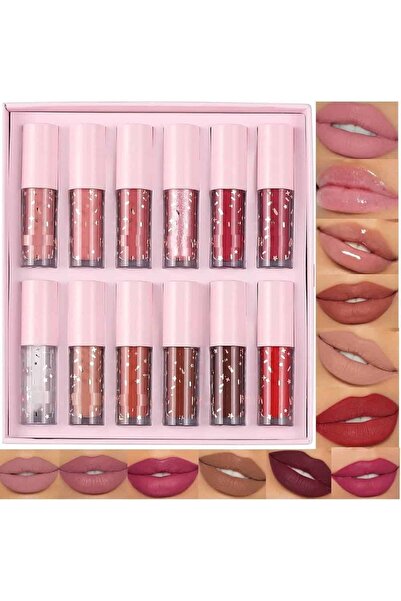 Handaiyan Set of 12 Matte and Glossy Liquid Lipsticks