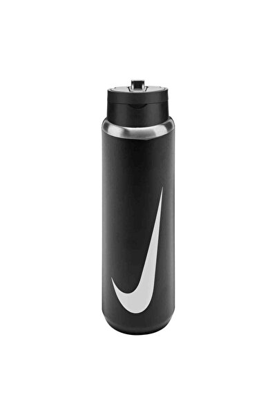 Nike Stainless Steel Recharge Straw Bottle 24 Oz Erkek Siyah Antrenman Suluk ...