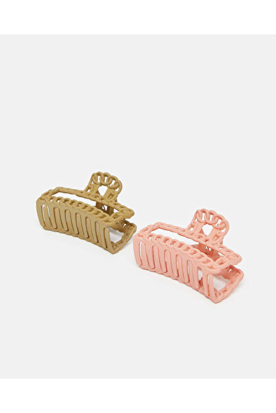 REDTAG Women Assorted Hair Claw Set (Pack of 2)