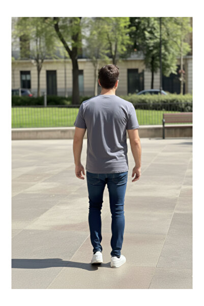 QUOS Men's Crew Neck Printed Tshirt