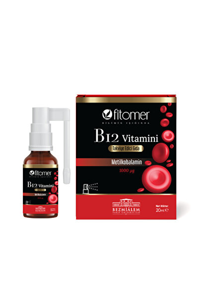 Fitomer Metilkobalamin Vitamin B12 P5P Vitamin B6 İçeren Sprey