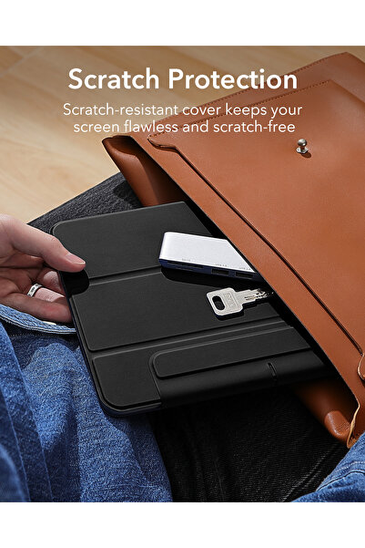 ESR iPad Air 13 (M3/M2) / Pro 12.9 (M2/M1) Rebound Magnetic Case (6Th/5Th/4Th Generation) Nesil) - Black