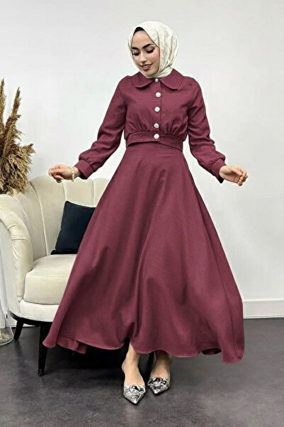 Tesettür Diyarı Costum de damă Nadide Sofia din in cu fustă