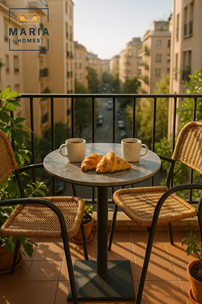 MARIA HOMES Round Gray Dining Table – Modern Café, Restaurant, Office & Home Metal Furniture Use 60×60 cm