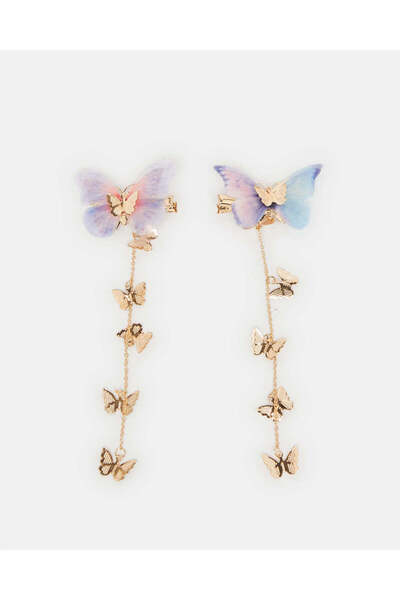 REDTAG Girls Assorted Butterfly Hair Clip Set (Pack of 2)