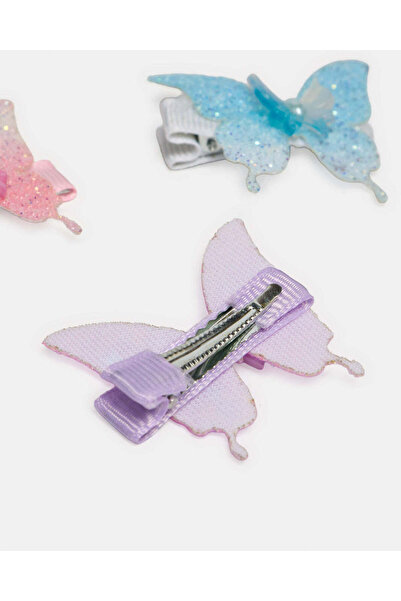 REDTAG Girls Assorted Embellished Hair Clips Set (Pack of 6)