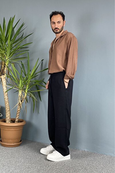 Alışveriş Sokağı Модални панталони с шнур от каки