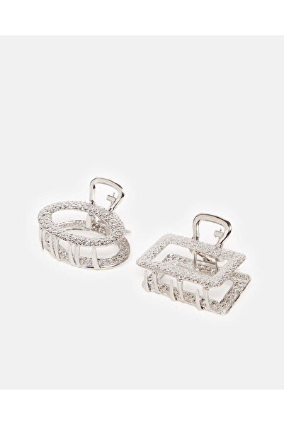 REDTAG Women Grey Embellished Hair Clips (Pack of 2)