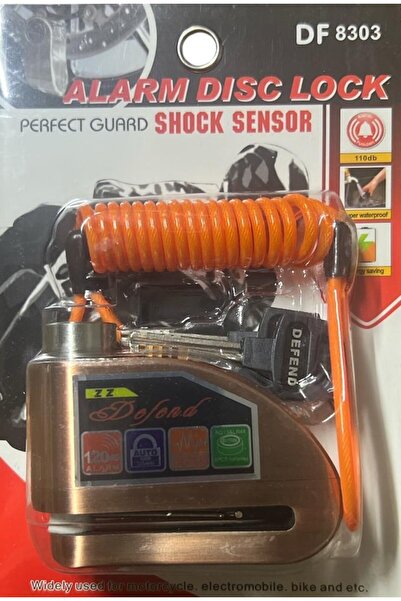 ttr motors Alarmlı Hatırlatma Kablolu Motosiklet Disk Kiliti