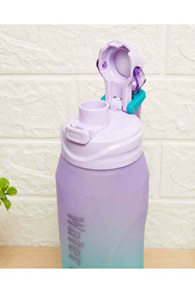 REDTAG Purple Printed Water Bottle (1000ml)