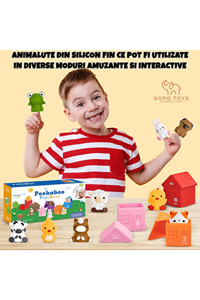 Gopo Toys Montessori Educational Toy for Children - Interactive Animal Farm Set - 2 Years+