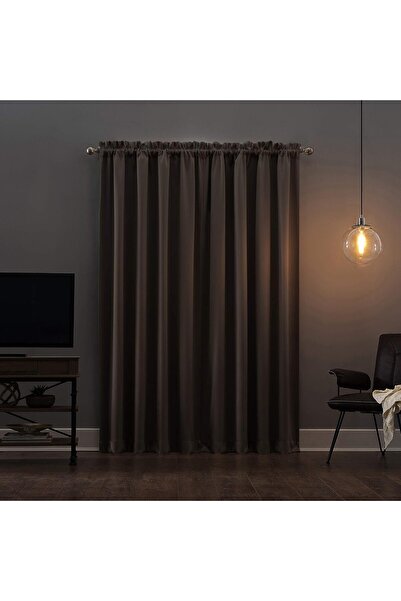 Sun Zero Clark Heat-Insulating Geometric Blackout Curtain Panel, Polyester, Solid