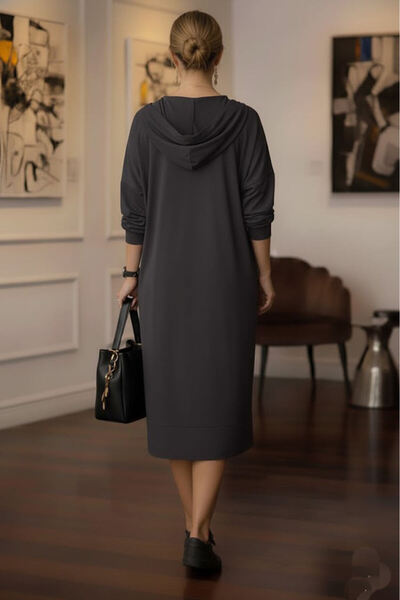 Nevin Kaya Moda Φόρεμα Smoked Sweat - Υφασμάτινο Modal