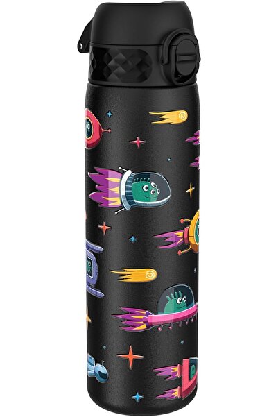 Ion8 Stainless Steel Water Bottle 600ml — Leakproof Flip Lid, Dishwasher Safe, Carry Handle