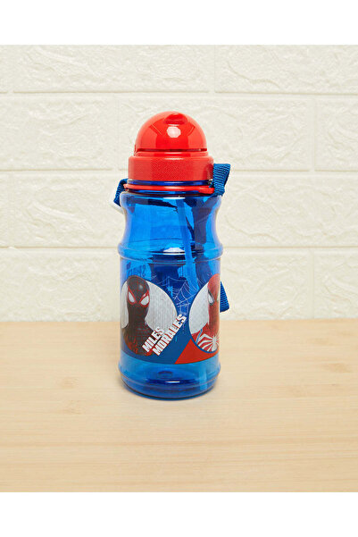 REDTAG Blue Spiderman 2 Transparent Water Bottle (500ml)