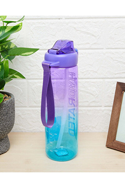 REDTAG Purple Printed Water Bottle (880ml)