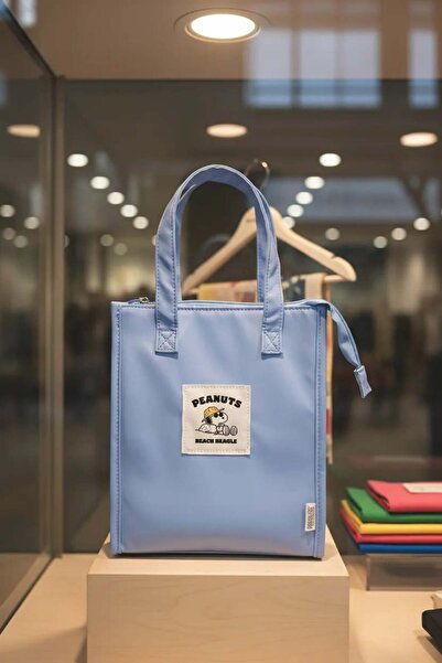 SNOOPY Lisanslı Eğlence Serisi Beslenme Çantası (Mavi)