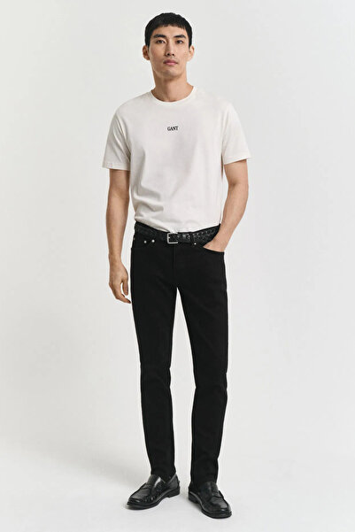 Gant Men's Black Slim Fit Stay Black Jean