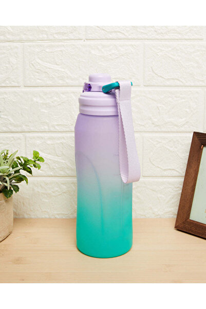 REDTAG Purple Printed Water Bottle (1000ml)