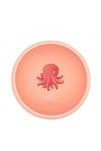 SassiLab Bol de silicon cu vidare prin aspirare - Octopus practic