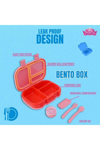 Disney Smash 3-in-1 Lunch Box with Water Bottle - Princess