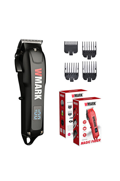 Wmark Rechargeable Hair Clipper (Black/White/Red) Saç Ve Sakal Kesme Makinesi NG-1005