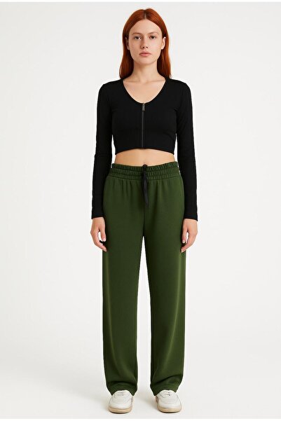 AXXEL Women's Khaki Interlock Sweatpants-P2268