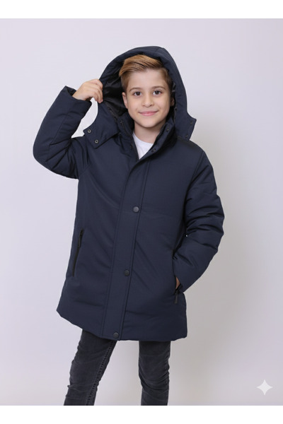 PIQUE Children's coat Hooded boys' parka