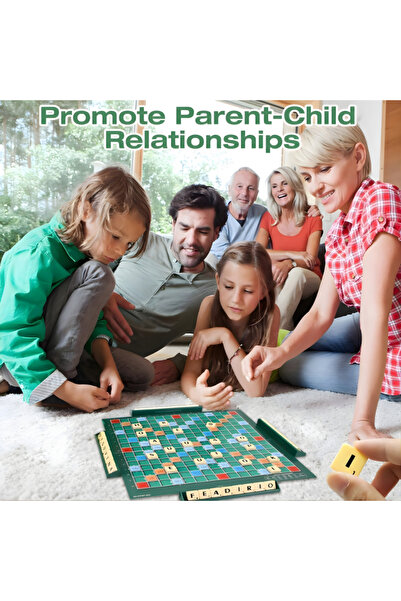 Onetech Scrabble Board Game, New Model, 100 Letters