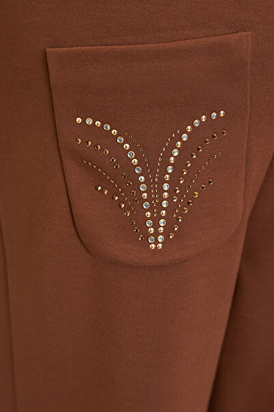 Exquise Regular Knitted Pants with Tie Waist