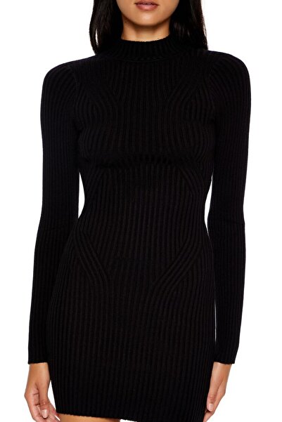 Forever 21 Yarım Yaka Triko Mini Elbise