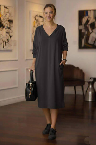 Nevin Kaya Moda Φόρεμα Smoked Sweat - Υφασμάτινο Modal