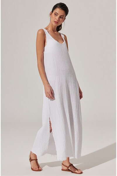 White By Nature Φόρεμα με διπλό λουράκι Wbnn