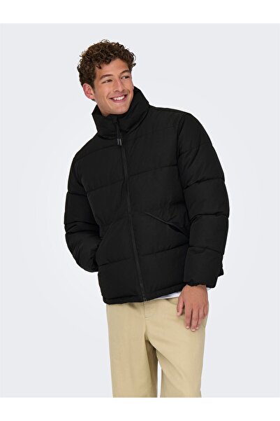 Only & Sons Onspack Life Puffer Jacket Otw Men's Black Jacket - 22034718